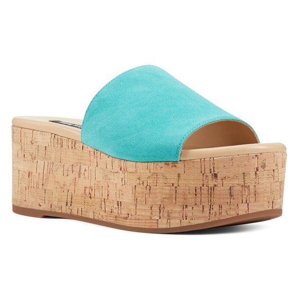 Nine West Vale Platform Slide Sandals - Picture 2 of 6